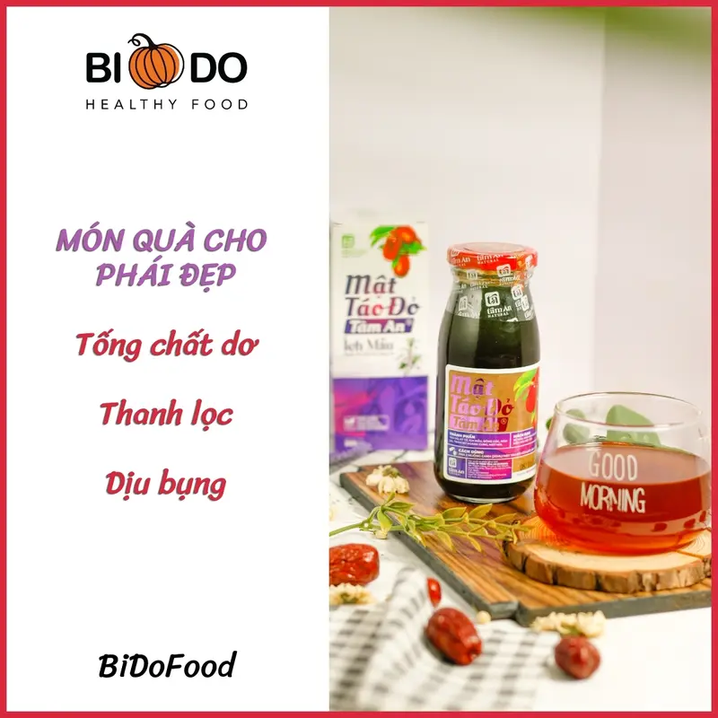Mật Táo Đỏ Ích Mẫu 250ml Tâm An - Bí Đỏ Food - Điều Hòa Thanh Nhiệt An Tâm "Ngày Ấy" Không Caffeine  dành cho người ăn chay táo  đỏ mật  táo 4