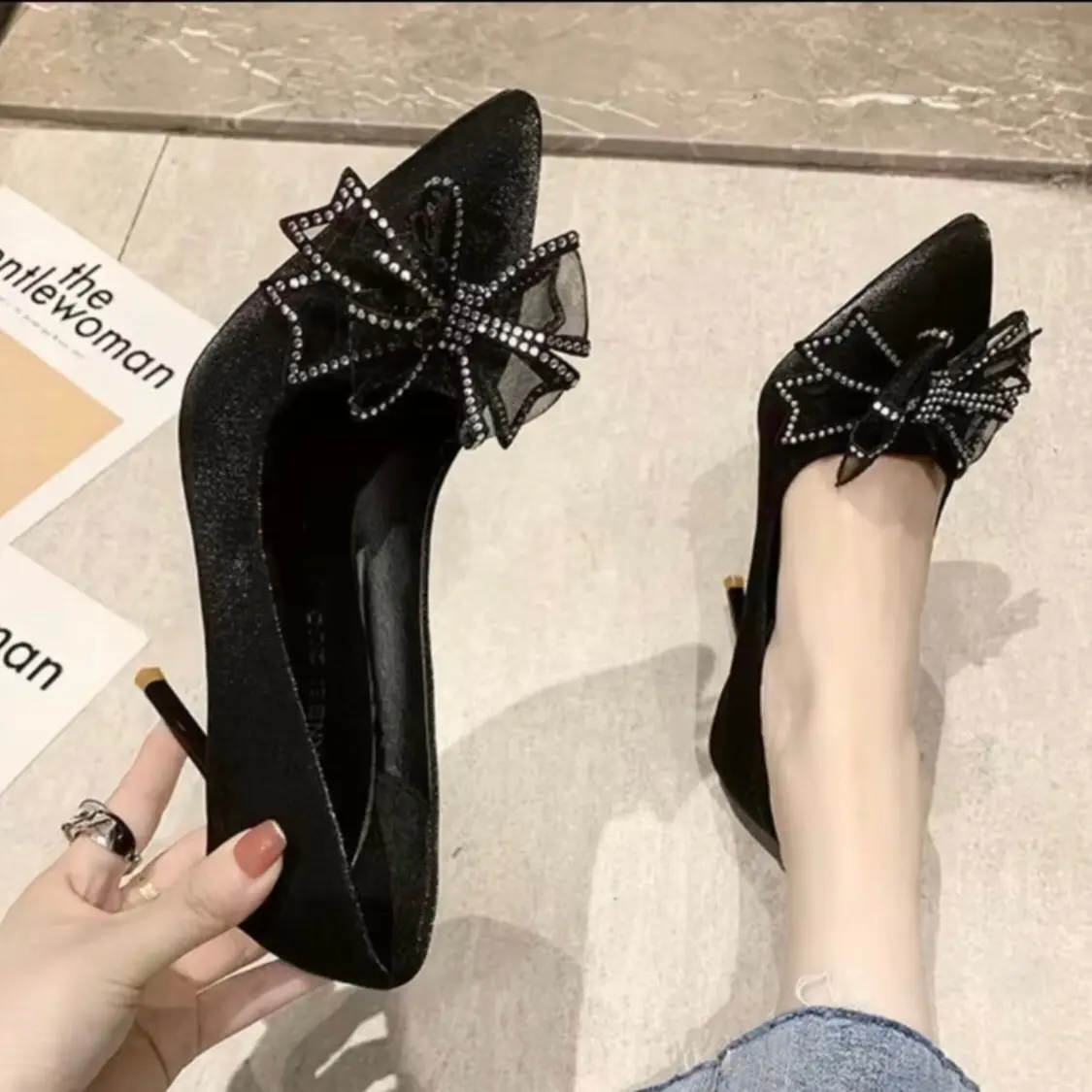 Giày cánh tiên 7 phân-9 phân( chân gày lùi 1 size)