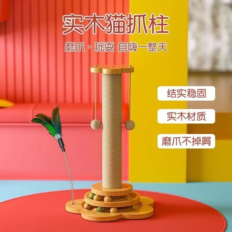 Bảng Cào Móng Cho Mèo, Tích Hợp Khung Leo Trèo Cho Mèo, Chống Mài Mòn, Không Có Chấy Rận, Bảng Cào Móng Bằng Sisal, Đồ Chơi Cho Mèo, Tự Hi, Giảm Bó Sát, Thiết Kế Dọc, Năm 2025 2