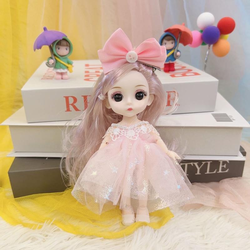 Product Introduction of Set Hadiah Anak Patung Barbie, 17cm, Pakaian Solek Simulasi Puteri, Sesuai untuk Kanak-kanak dan Perempuan, Hadiah Hari Jadi 8