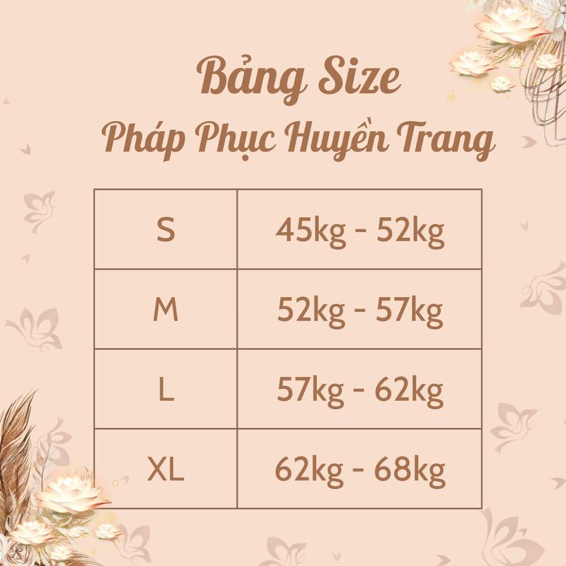 Product Introduction of Bộ đồ pháp phục Thiện Giác, set bộ đồ đi chùa đi lễ cho nữ chất vải Satin Gấm Hoa cao cấp, Áo cổ tàu đính ngọc trai dáng áo lửng , quần dài suông tôn dáng 0
