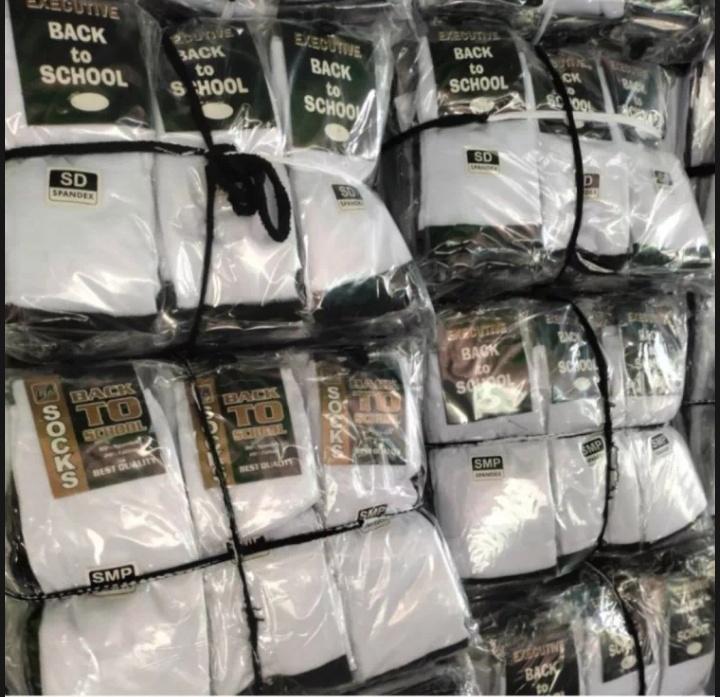 ( Set isi 6 & 12 Pasang ) Kaos Kaki Sekolah Hitam Putih Pria Wanita SD, SMP, SMA  - Fashion, Anak, Pendek Lembut Nyaman Dewasa Kantor Kerja Remaja Motif Katun 6