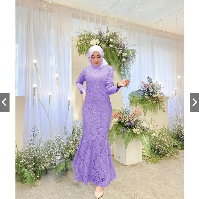 Share: ANGEL BRUKAT MAXI DRESS DUYUNG rD / BUSANA KONDANGAN FASHION ANGEL BRUKAT DUYUNG 5