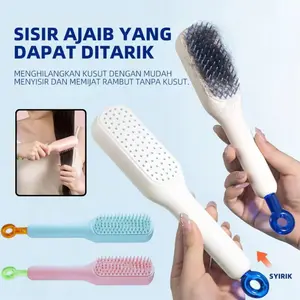 Sisir Rambut Teleskopik Anti Kusut Anti Statis Sisir Tarik Sisir Ajaib Sisir Pijat Anti Rontok