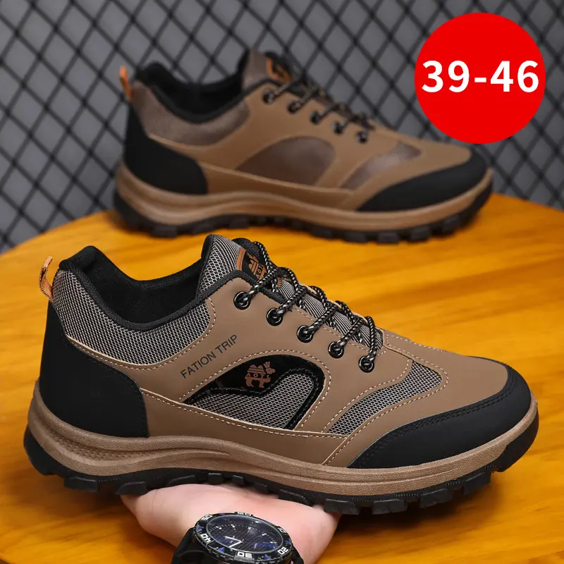 Sneaker Giày Leo Núi Ngoài Trời Giày Thường Ngày Cho Nam, Bộ Sưu Tập Mùa Lò Xo, Hàng Mới Về, Đế Chống Trượt, Ngoại Cỡ, Giày Chạy Bộ Cho Nam Shoes