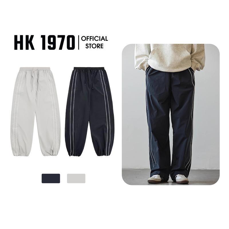 Quần Thể Thao Nam Nữ Có Dây Rút Chất Gió, Dáng Rộng Trẻ Trung Dễ Phối Đồ Thời Trang HK1970 - Q184 Menswear Pants
