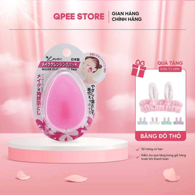 ✅ CHÍNH HÃNG Miếng rửa mặt Silicon Seiwapro Loven Make Cleansing Pad Nhật Bản - QPEESTORE