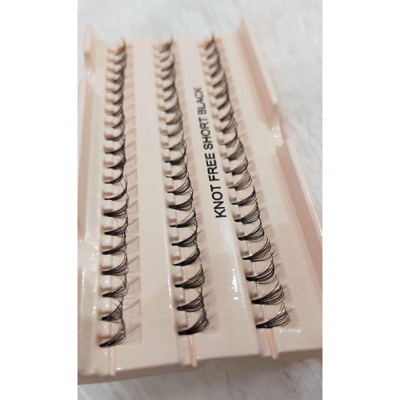 Exstra Lentik dan Tebal Bulu mata tanam Knot Free Eyelash exstension [COD] 1