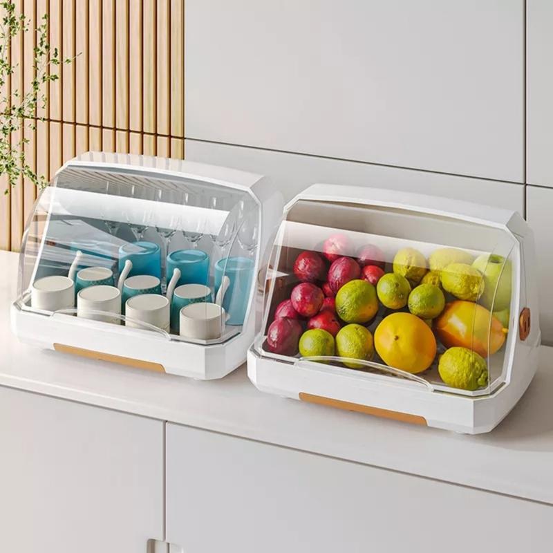 Giá Khay Úp Bình Sữa Chén Đĩa Ly Tách Bằng Nhựa PP Cao Cấp Có Nắp Đậy Chống Bụi Bẩn Và Côn Trùng Đảm Bảo An Toàn Vệ Sinh tủ  úp