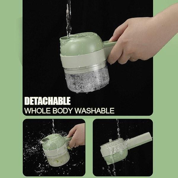 Blender Chopper Elektrik Mini 4in1 Portable Multifungsi - 4in1 Food Chopper Mesin Pisau 6