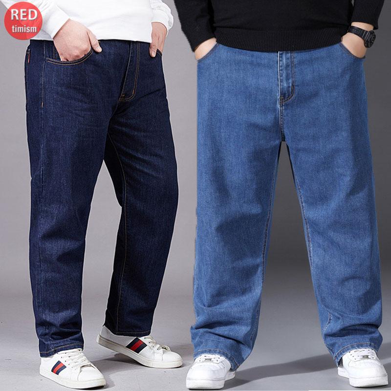 Quần Bò Nam Ống Suông Trung Niên Cotton Quần Jean Nam Big Size Form Rộng Đứng mặc Được Nhiều Lứa Tuổi Menswear Pants