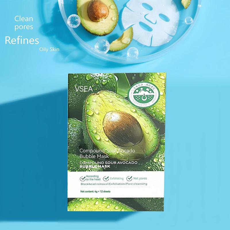 SIMU avocado Bubble mask pore cleansing foam mask oil contro - TikTok ...