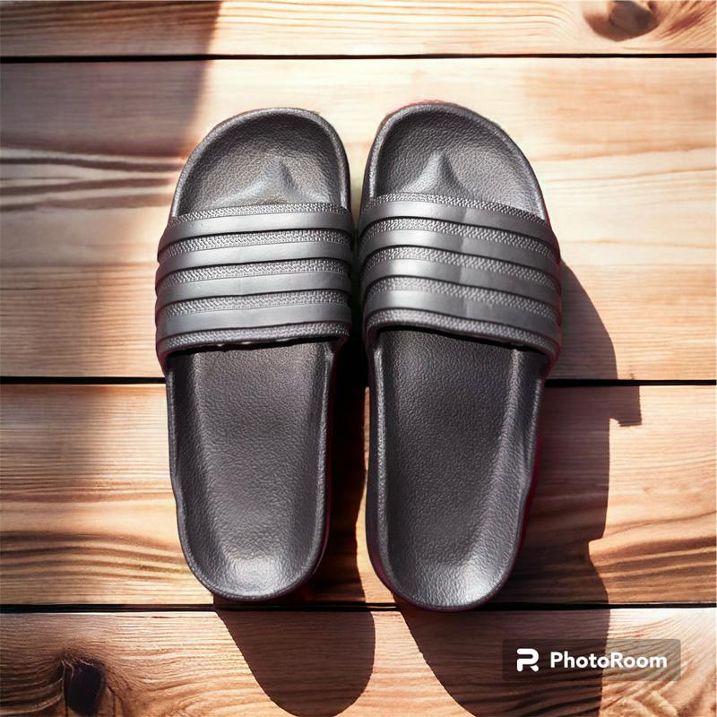  Dép đúc nguyên khối siêu nhẹ,dép cao su non ba sọc thể thao chống nước 191 Slipper Nam 0 đến 2 cm l khuyến nghị 44-45 thước anh DéP 