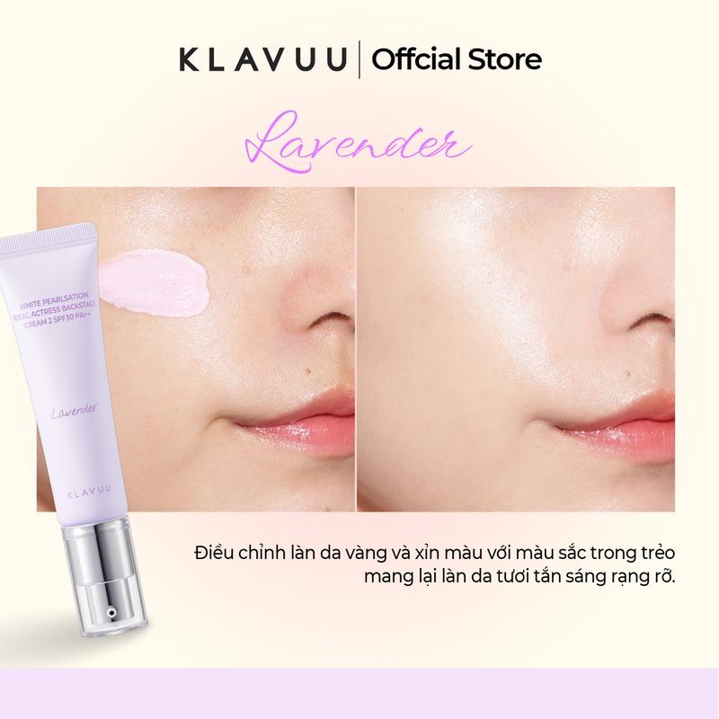 Kem Lót Trang Điểm Klavuu White Pearlsation Ideal Actress Backstage Cream 3 SPF30 30ml 5