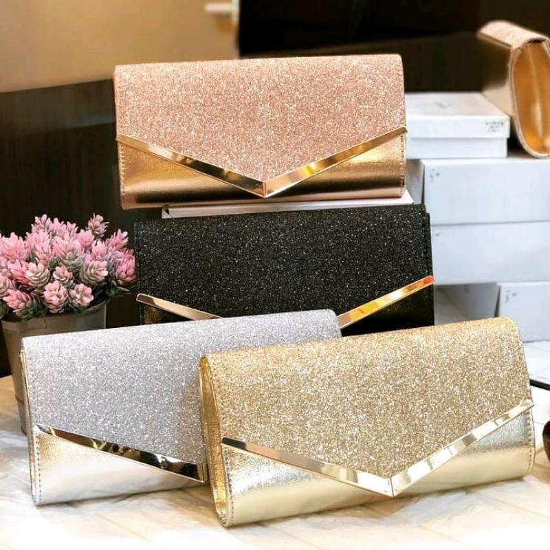 Tas Pesta CLAIRE Kondangan Envelope Clutch Wanita Import 1