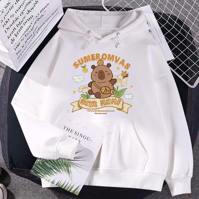 Product Introduction of Hoodie Trẻ Em Hình Capy Bara SumerOmvas Dễ Thương Cute, Chất Vải Nỉ Cotton Phù Hợp Mặc Vào Mùa Đông 6
