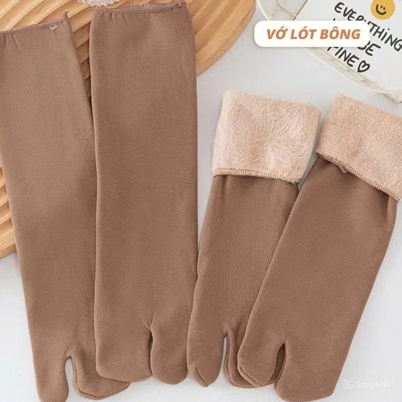 COMBO 20 Đôi Vớ Lót Lông Cừu Ủ Kem Chống Nắng, Loại Dày, Dài 30cm