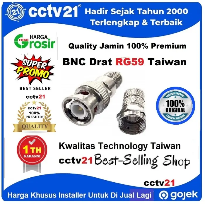 Harga Grosir Connector Jack BNC DRAT