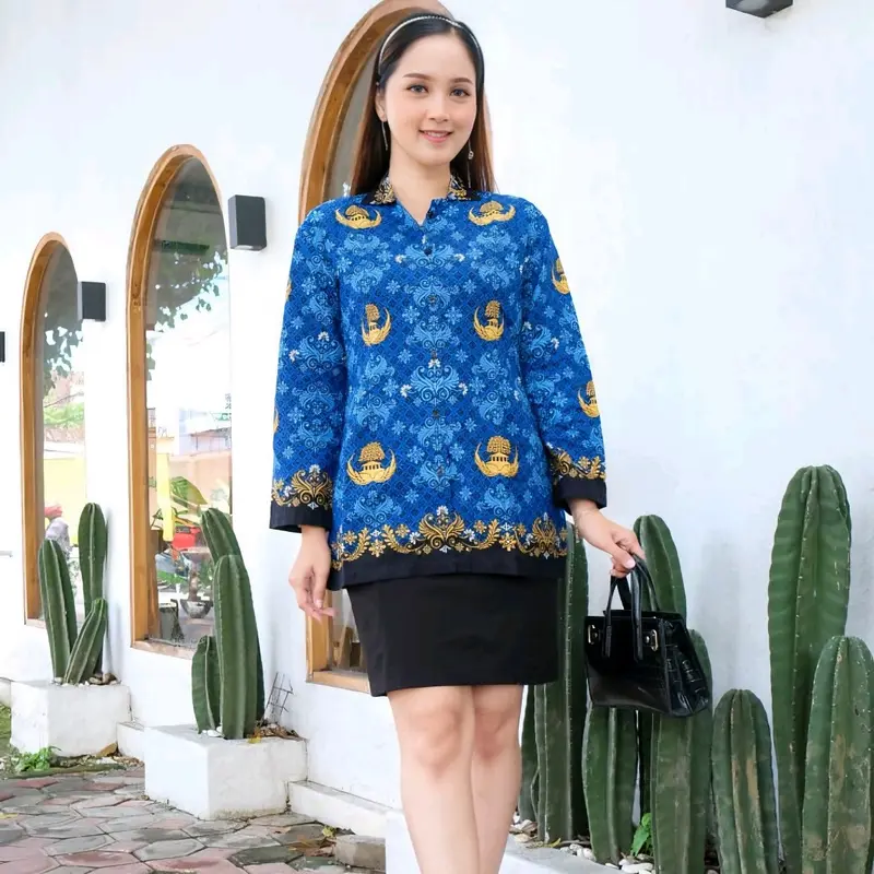 Kemeja batik KORPRI Pria Wanita Baju Katun Panjang Tangan 1