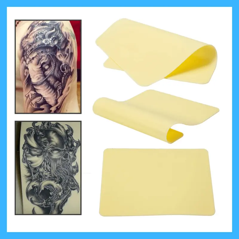 HOLY SINS TATTOO SUPPLIES/Tattoo Practice Skin Sheet Blank Plain for Tattoo/1PCS Silicone Permanent Makeup Tattoo Practice Skin For Tattoo Beginner Skin Practice Microblading Tattoo Supplies/Permanent Blanks Tattoo Practice Skin/Learn Blank Tattoo
