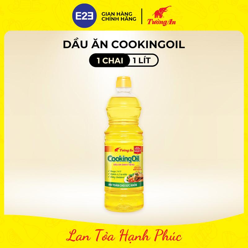 Dầu Ăn Tường An Tuyệt Đỉnh Chiên Rán Cooking Oil 1L - An Toàn Cho Sức Khỏe Dùng Cho Cả Gia Đình | E2E Thực Phẩm Đồ Uống | Kido Group