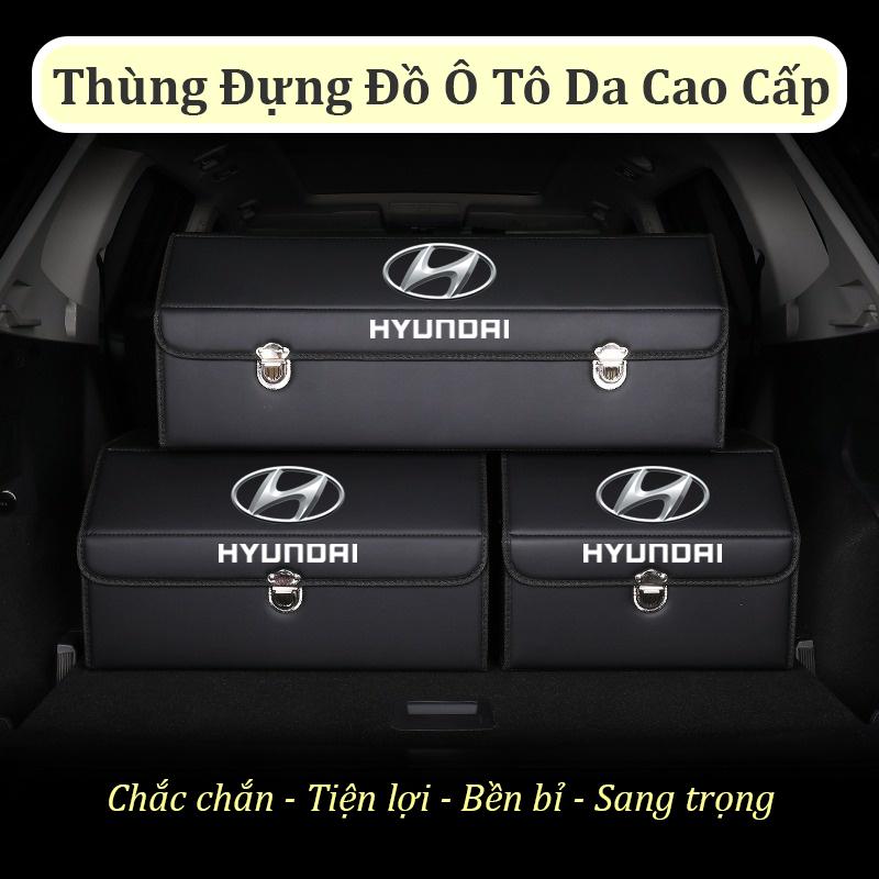 Thùng Đựng Đồ Ô Tô Da Cao Cấp Có Logo Theo Hãng Xe - Hộp Đựng Đồ Để Cốp Ô Tô Có Thể Gấp Gọn, Có Khóa Chắc Chắn, An Toàn Phụ Tùng
