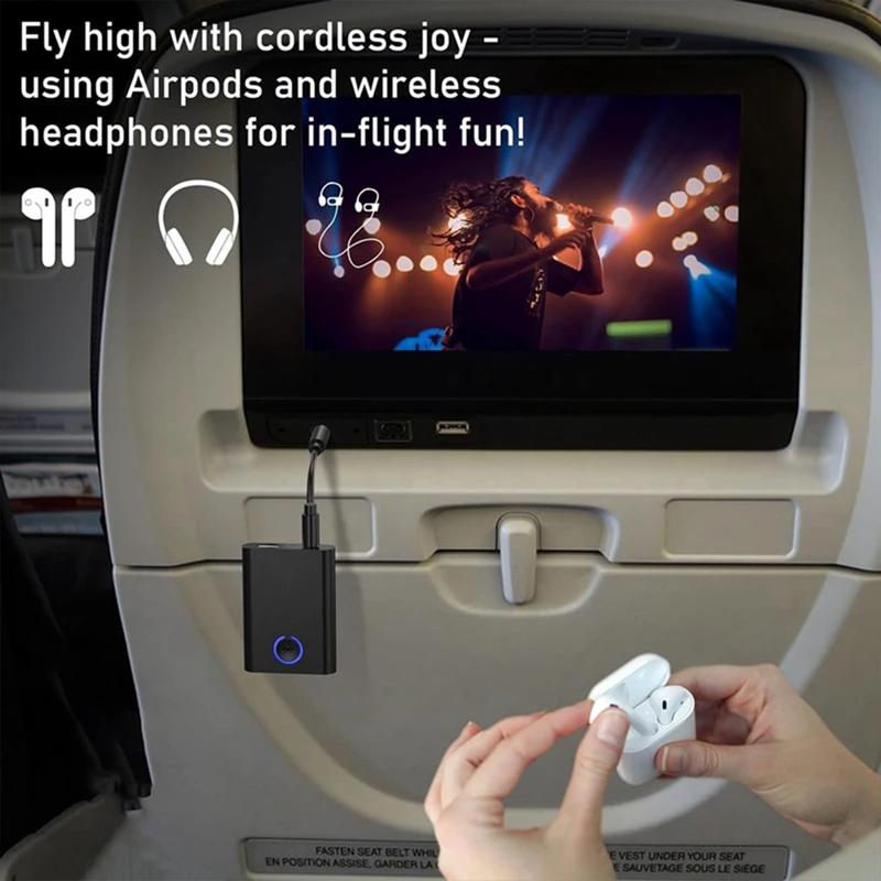 Product Introduction of 2 in 1 Bluetooth 5.0 อะแดปเตอร์รับส่งสัญญาณเสียงแบบพกพา 2 in 1 ตัวรับส่งสัญญาณเสียงไร้สาย RX/TX โหมดสำหรับทีวี รถยนต์ คอมพิวเตอร์ 9