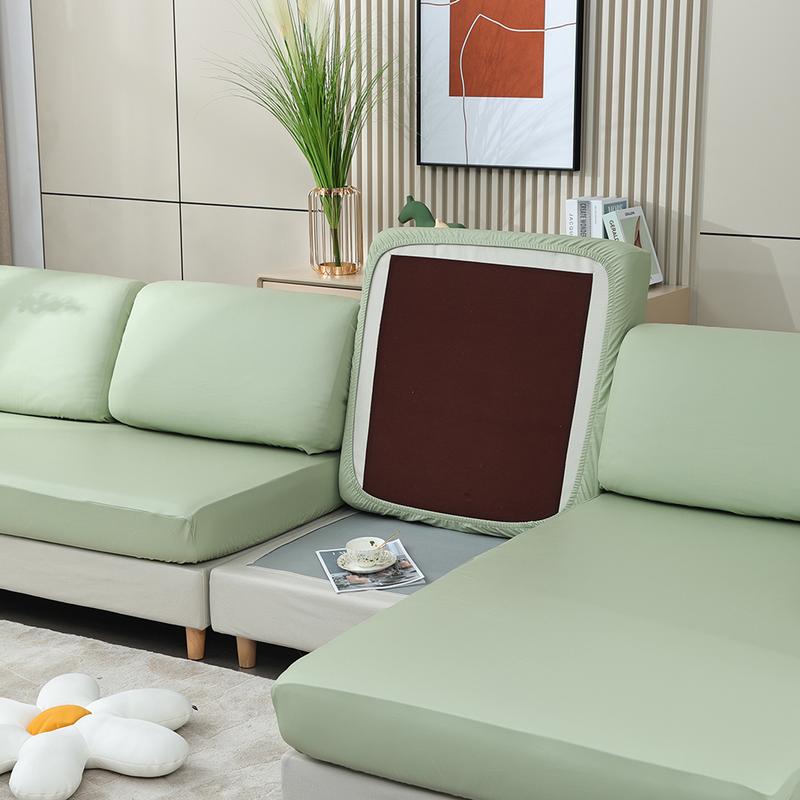 Product Introduction of [juhua] 1/2/3/4 Seater PU Leather Elastic Sofa Seat Cushion Covers for Living Room Waterproof Stretch Chair Seat Cover Couch Slipcover 47
