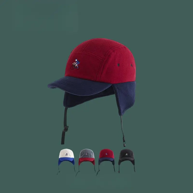 Mũ Bóng Chày, Phong Cách Núi Nhật Bản Mềm Mại, Dành Cho Nam Và Nữ, Phong Cách Snapback, Thích Hợp Cho Các Hoạt Động Ngoài Trời, Lông Cừu Ấm Áp, Mũ Bảo Vệ Tai 1