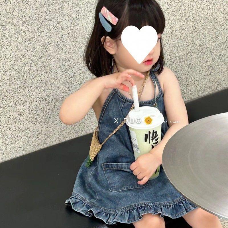 Váy bé gái —YẾM BÒ hở lưng cho bé gái JEAN Len