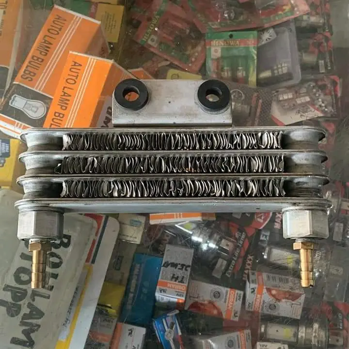 NEPEL Oil Cooler Kuningan - 1 Pcs Tebal Bahan Kuningan, Isi 2 Kanan Kiri, COD Ready Stock