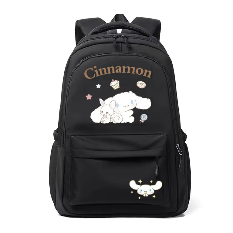 Beg galas untuk kanak-kanak, Sanrio Cinnamon, Kapasiti Besar, Bernafas, Percetakan, Fesyen, Beg Serbaguna, Sesuai untuk Pelajar