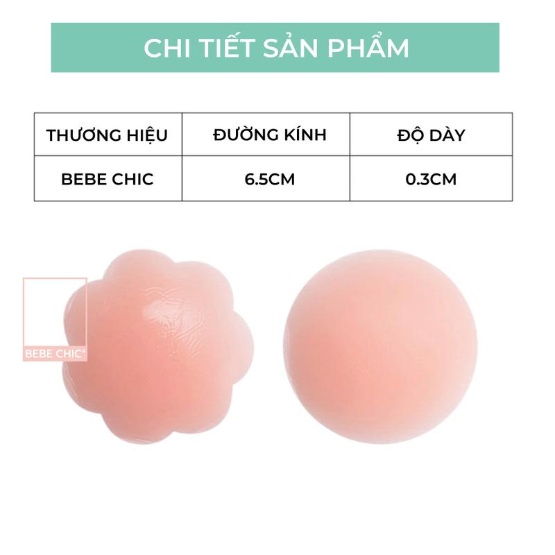 2 Miếng Dán Silicone Hình Tròn BEBE CHIC 1