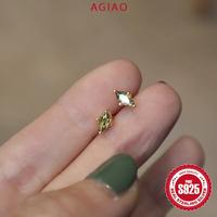 Gambar AGIAO Anting Lapis Emas Kecil Zirconia Flash 5A Hijau Zaitun Mini Marquise - Hijau zaitun, 3*6mm dari A.GIAO.ID Kab. Gresik 4 Tokopedia