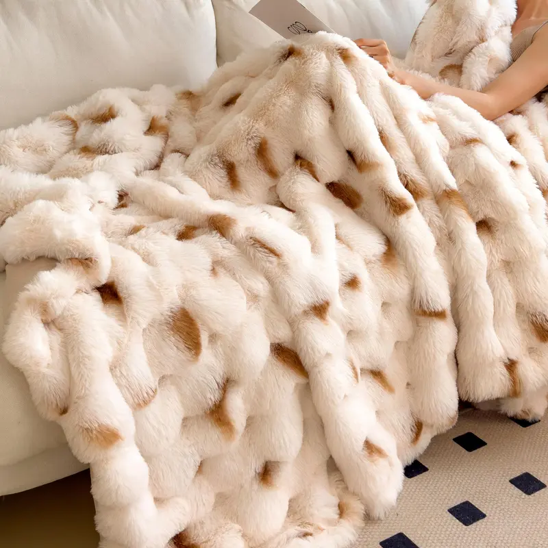 Soft Warm Blanket, 1 Count Comfortable Throw Blanket, Warm Napping Blanket for Home Office Travel Camping School Dormitory 4