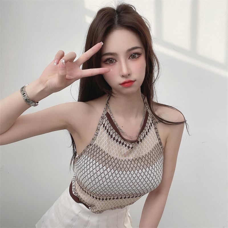 Product Introduction of Áo Mặc Bên Ngoài Và Mùa Hè, Thiết Kế Bãi Biển, Có Thể Mặc Bên Trong, Áo Vest Hai Dây Nhỏ Quần Áo Mới, Dành Cho Phụ Nữ Top Women Denim 13