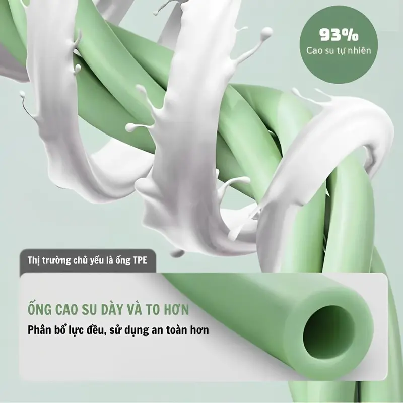 Dây Tập Bụng, Dây Kéo Đàn Hồi Kháng Lực 4 Ống Cao Su Tập Thể Dục, Tập Gym, Tập Yoga, Dây Kháng Lực Tại Nhà 4