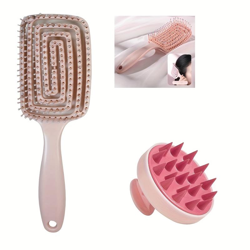 Bàn Chải Massage Da Đầu Bằng Silicon Mềm, Lược Gội Đầu Tẩy Tế Bào Chết Nhẹ Nhàng Để Chăm Sóc Tóc Và Da Đầu, Không Chạy Bằng Pin, Có 3 Màu Có Sẵn 7