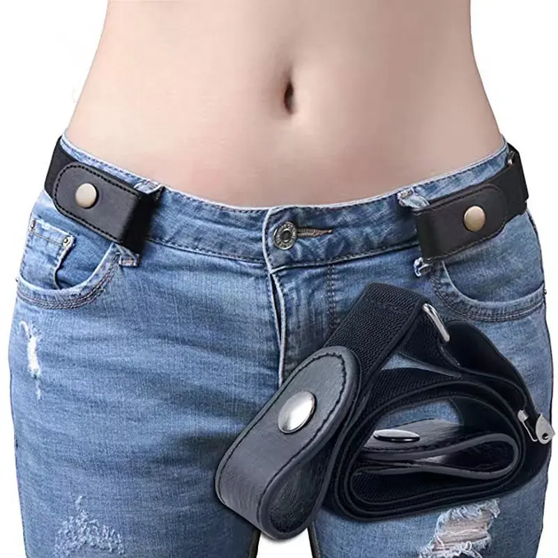 Buckle Free Lazy Belt Stretchable Elastic Invisible Waist Belt for All Pants