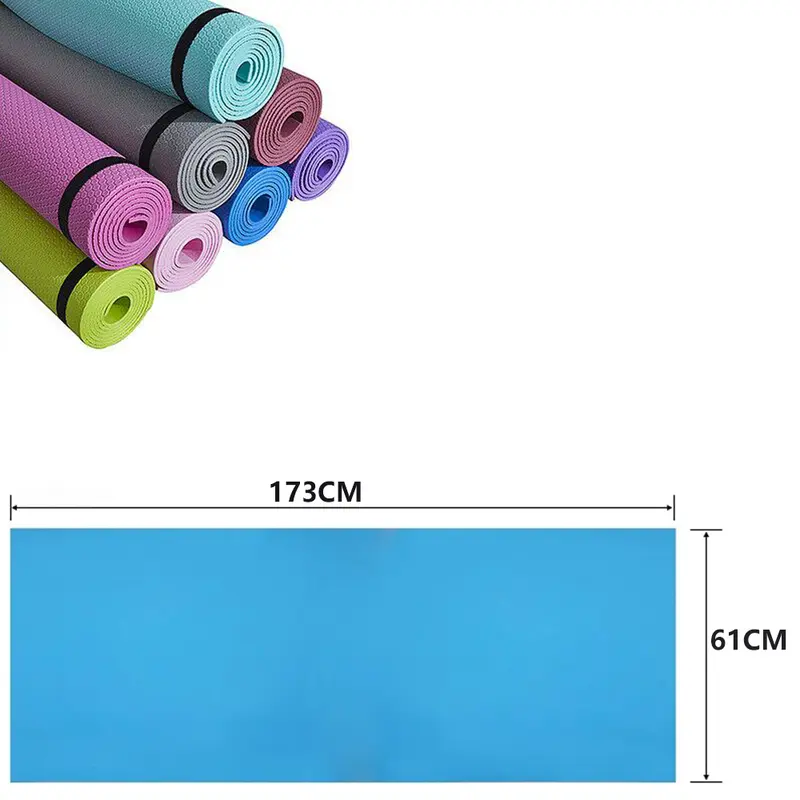 Thảm Tập Yoga, Chống Trượt, Thảm Tập Thể Dục Thể Thao, Bọt EVA Thoải Mái, Dày 3MM-6MM, Thích Hợp Tập Thể Dục, Yoga Và Pilates, Thảm Thể Dục Dụng Cụ, Mat 4