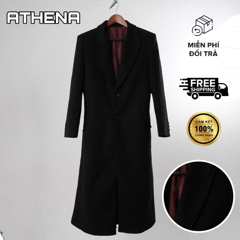 Áo khoác dạ dáng dài Athena - Măng tô Athena 01 , dáng áo khoác dài , dạ ép , lót lụa , tôn dáng