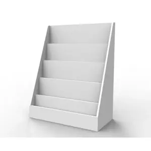 AUFA Rak Buku Anak TK SD 5 Tingkat Kayu Susun Montessori Pojok Baca Warna Putih Sonoma Oak Ukuran T75cm x 60cm x 30cm Solusi Belajar Mandiri