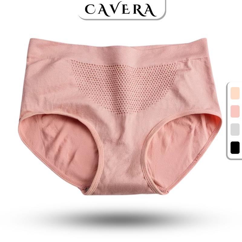 Quần lót nữ cotton cạp cao có lớp nâng độn mông và thoáng khí Cavera - L011 Women