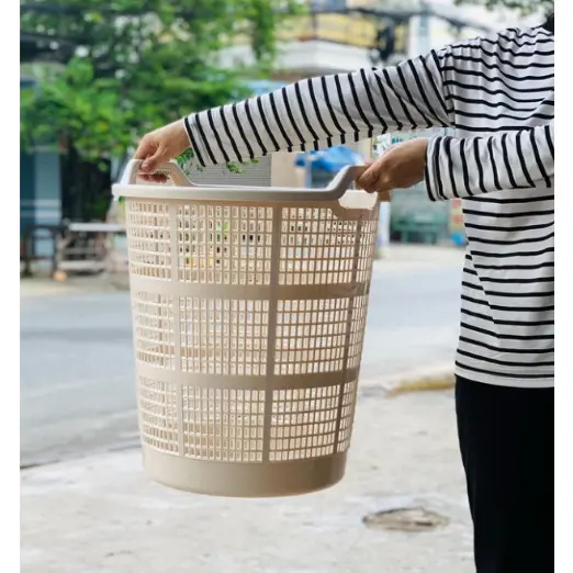 Sọt nhựa đựng quần áo 5150 , giỏ đựng quần áo bẩn, giỏ đựng đồ chơi cho gia đình (45x44x51) sot  dung  quanao 4