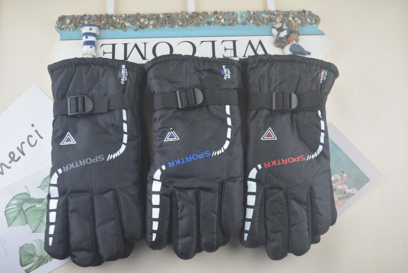 Product Introduction of Winter Men Fleece Lined Gloves Thickened Waterproof Non-Slip Warm Motorcyclist Gloves for Outdoor Sports Riding Hiking Skating 6