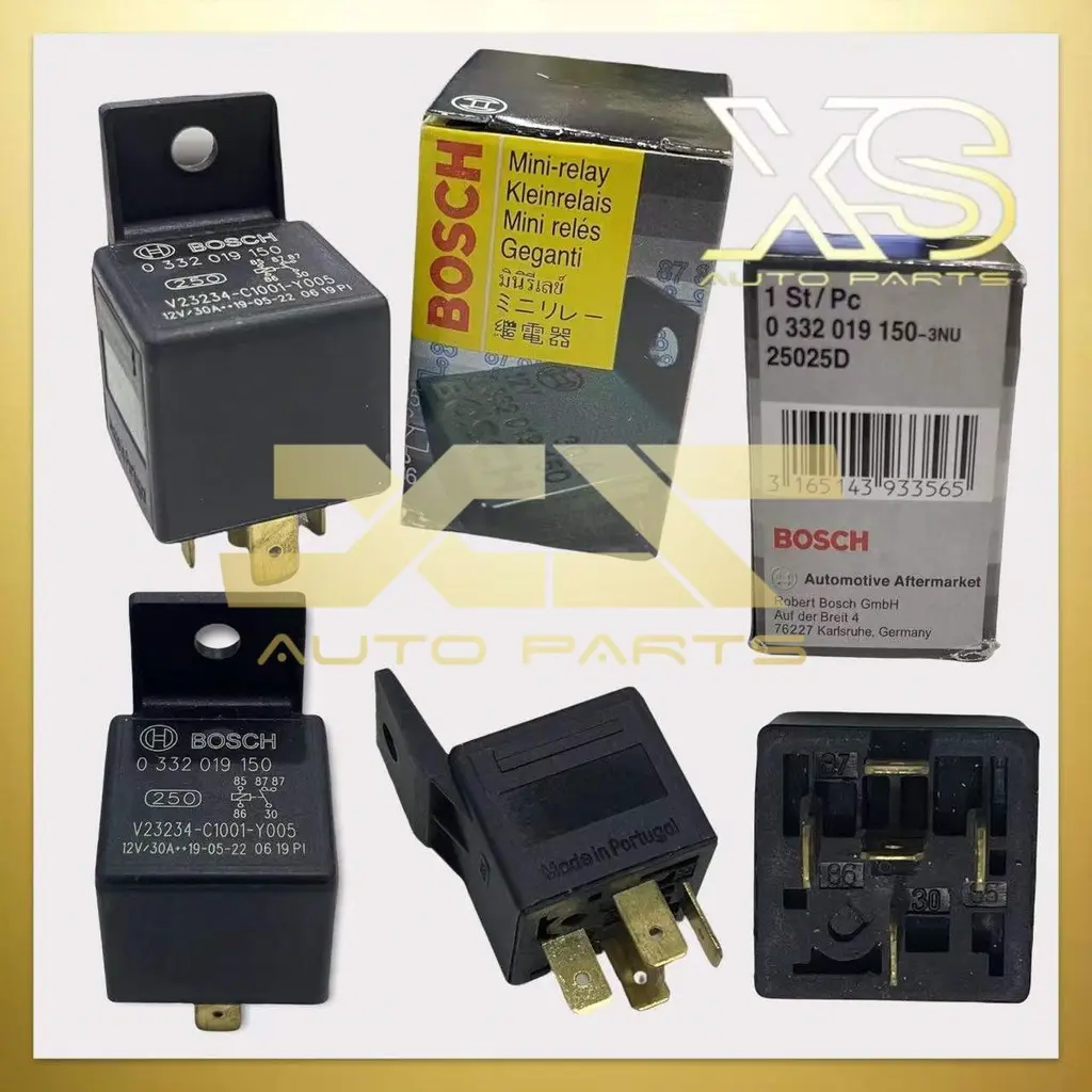 ORIGINAL Portugal Bosch Universal 5 Pin Relay 30A 0332 019 150