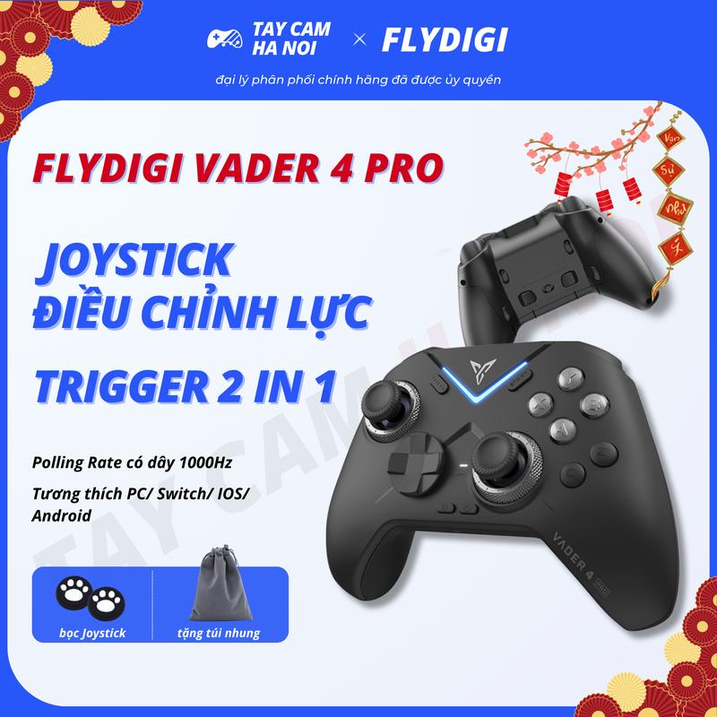 [BH 12T] FLYDIGI VADER 4 PRO, tay cầm chơi game Hall Joystick chỉnh lực, Hall Trigger 2 in 1 phím cơ