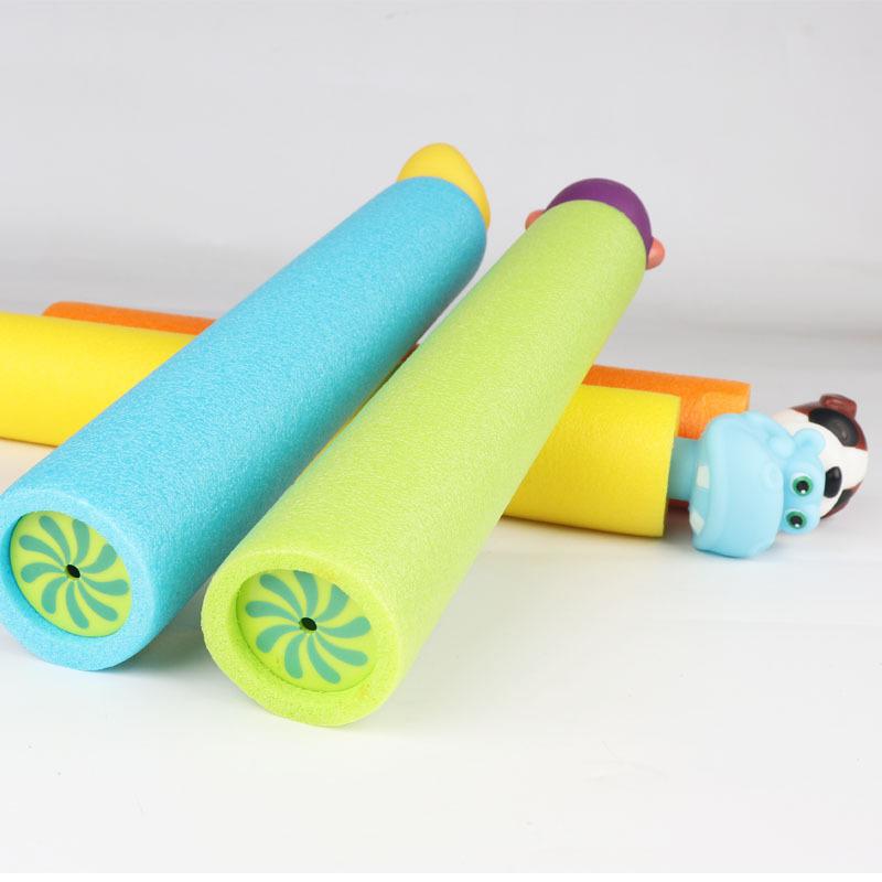 Product Introduction of Summer Beach Water Toys Children's Pull-out Foam Water Animal Head High Pressure Water  Interesting Outdoor Toys 3