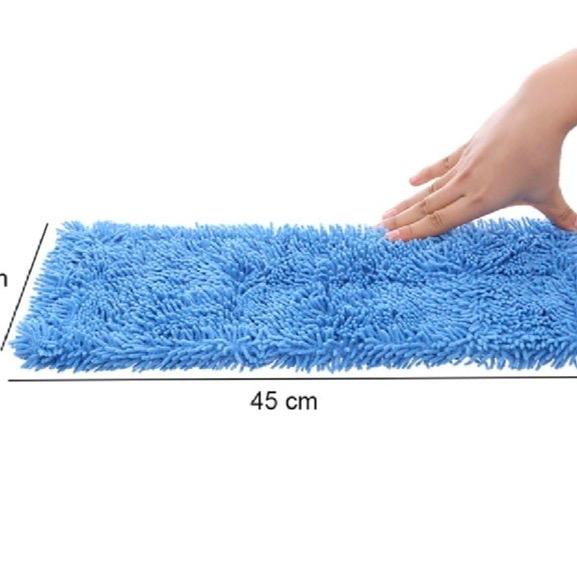 Cây lau nhà 45cm, cây lau công nghiệp inox, tấm lau sàn hô sợi microfiber thấm hút tốt, làm sạch nhanh chổi cây  lau cây lau  tẩy mốc tường cây  lau 6