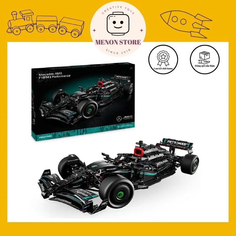Đồ chơi lắp ráp 33606 42171 Siêu xe Mercedes-AMG F1 - Xếp hình thông minh 0